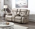 Tyson - Reclining Glider Console - Grey