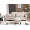 [NEW ARRIVED] [VIDEO PROVIDED] Convertible Sectional Sofa with Storage,L-shaped sofa,Four-seater sofa,Modern Linen Fabric Sectional Couches for Living