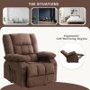 Power Lift Recliner Chair Recliners for Elderly with Heat and Massage Recliner Chair for Living Room with Infinite Position and Side Pocket,USB Charge