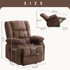 Power Lift Recliner Chair Recliners for Elderly with Heat and Massage Recliner Chair for Living Room with Infinite Position and Side Pocket,USB Charge