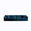 Free Combination Modular Sofa Free,4 Seater Sofa Comfy Chenille Fabric,Sectional Sofa Couch, Blue Chenille