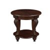 Living Room Coffee Table Set, Coffee Table & Two End Side Table 3-Piece Set for Office, Living Room, Apartment, Small Space, Easy Assembly, Cherry(col