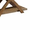 Transitional 1pc Sofa Table Occasional Tables Plank Style Top Antique Light Oak Open Bottom Shelf