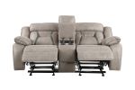 Tyson - Reclining Glider Console - Grey