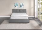 12-inch Queen Mattress Highly Breathable Quilted Cover Hybrid Mattress, White, Plush Foam Mattress in a Box, Luxury Comfort Mattress