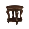 Living Room Coffee Table Set, Coffee Table & Two End Side Table 3-Piece Set for Office, Living Room, Apartment, Small Space, Easy Assembly, Cherry(col