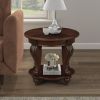 Living Room Coffee Table Set, Coffee Table & Two End Side Table 3-Piece Set for Office, Living Room, Apartment, Small Space, Easy Assembly, Cherry(col