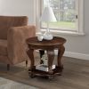 Living Room Coffee Table Set, Coffee Table & Two End Side Table 3-Piece Set for Office, Living Room, Apartment, Small Space, Easy Assembly, Cherry(col