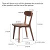 Dining chair wooden FAS grade oak natural wood made in North America 100% dirt-free wood chair solid chair table chair wooden living room chair simple