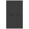 Outdoor Storage Cabinet Black 38.2"x14.6"x65" PP