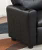 Marisa 22" Black PU Leather Kids Recliner Chair with Cupholder