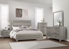 Modern Rustic Style Gray Finish 1pc Dresser of 6x Drawers Bedroom Wooden Furniture