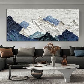 Handmade Oil Painting Thick Texture Abstract Landscape Oil Painting Gorgeous Abstract Landscape 3D Wall Art on Canvas Serene Abstract Landscape 3D Lar (style: 1, size: 40x80cm)