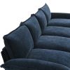 [VIDEO provided][New]118*55" Modern L-shaped Chenille Cloud Sofa with Double Seat Cushions,5-seat Upholstered Indoor Furniture,Sleeper Sofa Couch with