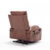 21"seat width,large size Electric Power Lift Recliner Chair Sofa for Elderly, 8 point vibration Massage and lumber heat, Remote Control, Side Pockets