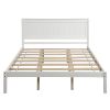 Platform Bed Frame with Headboard , Wood Slat Support , No Box Spring Needed ,Queen