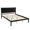 Platform Bed Frame with Headboard , Wood Slat Support , No Box Spring Needed ,Queen