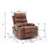 21"seat width,large size Electric Power Lift Recliner Chair Sofa for Elderly, 8 point vibration Massage and lumber heat, Remote Control, Side Pockets