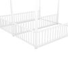 Metal Twin Size House Platform Beds, Two Shared Beds