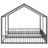 Metal Twin Size House Platform Beds, Two Shared Beds