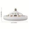 1pc Ceiling Fan With Light, Mute LED Ceiling Fan Remote Control, Modern Quiet Fan Lamp Cooling, Electric Fan With 3 Light Colors